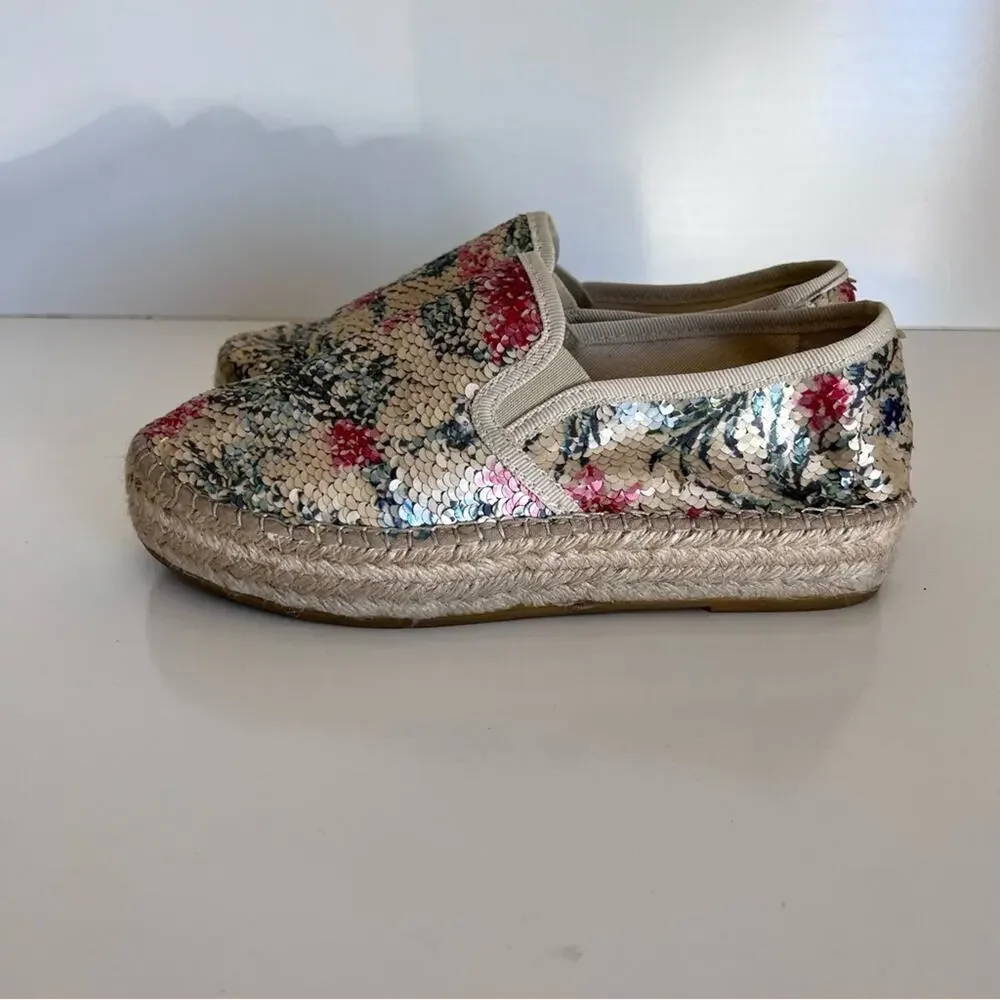 Toni Pons Sequined Multi-Color‎ Slip-On Espadrilles
